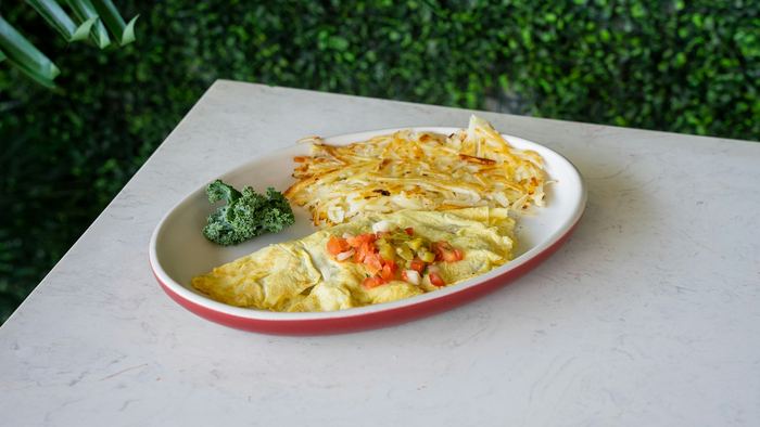 Omelet with hash browns